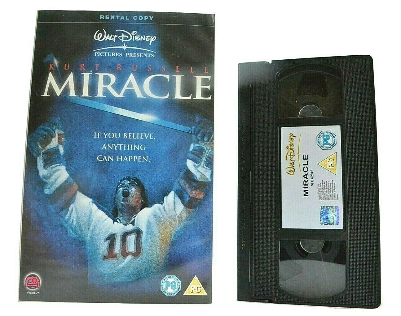 Miracle (2004); [Herb Brooks] Biographical Drama - Big Box - Kurt Russell - VHS-