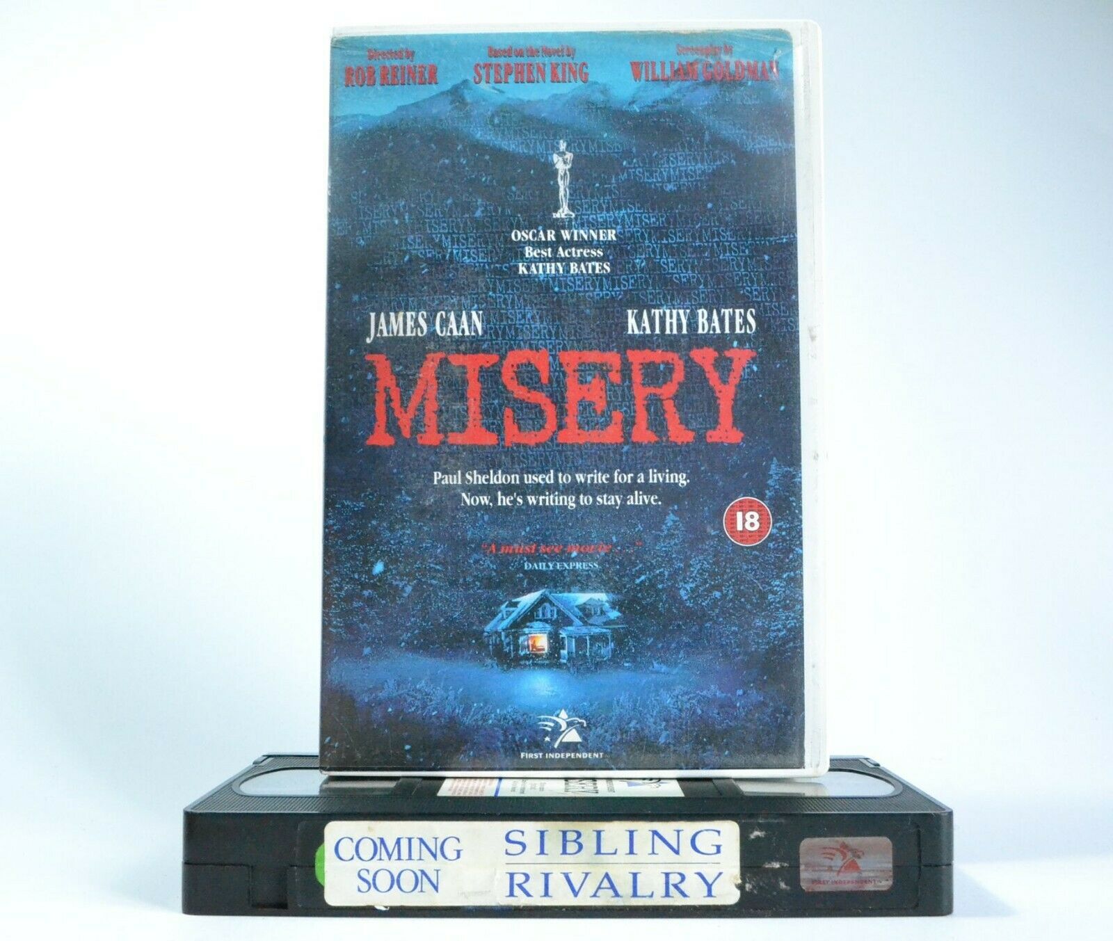 Misery: Based On S.King Novel - Psychological Thriller - J.Caan/K.Bates - VHS-