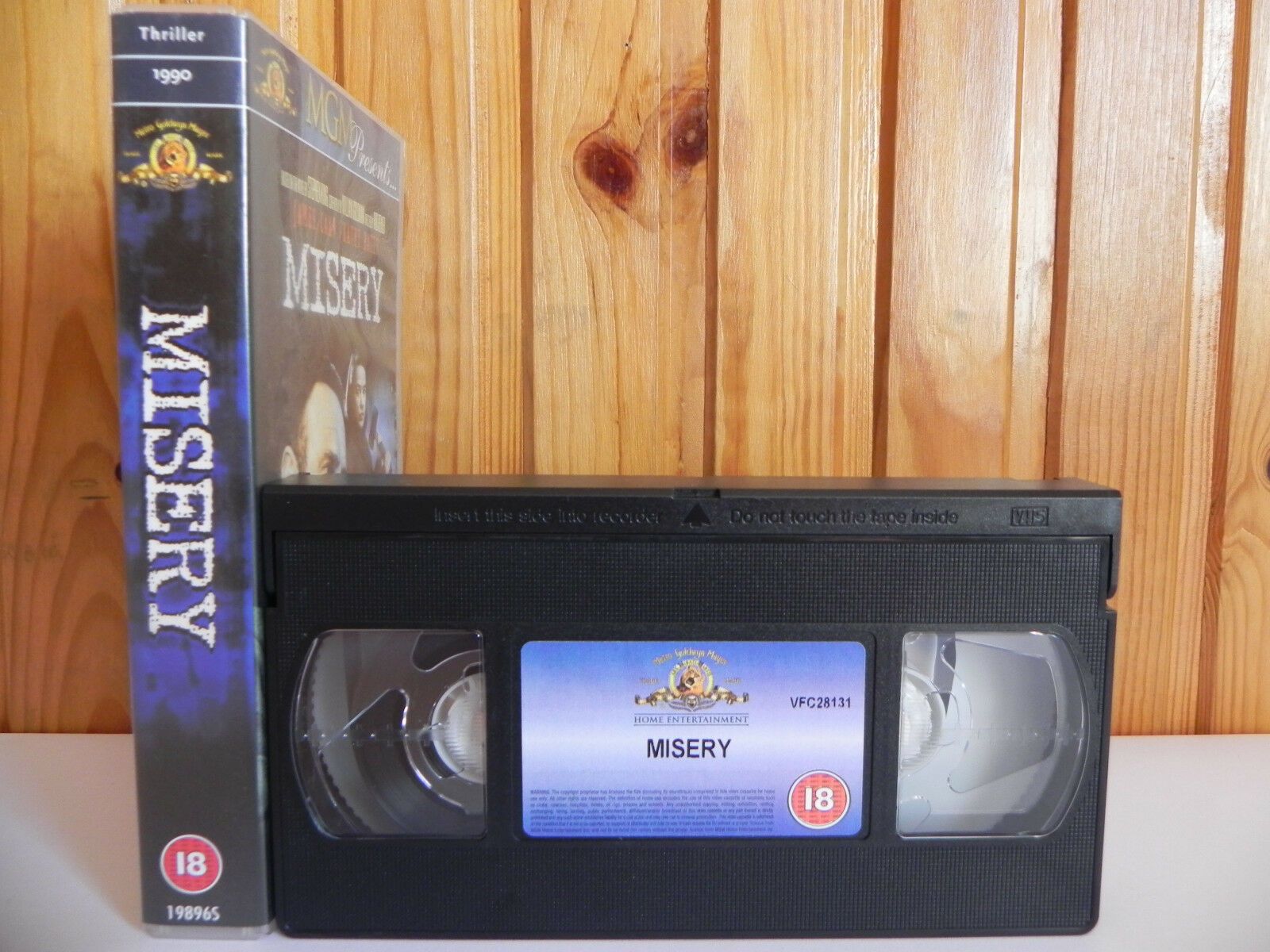 Misery - Metro - Thriller - Hammer Cover - Kathy Bates - Stephen King - Pal VHS-