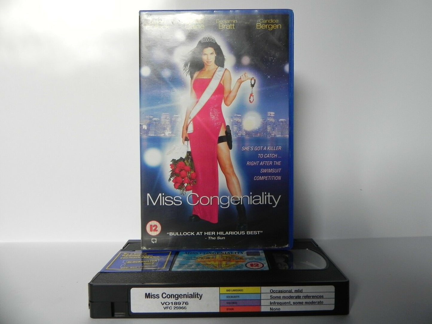 Miss Congeniality - Large Box - Warner Home - Comedy - Ex-Rental - Bullock - VHS-