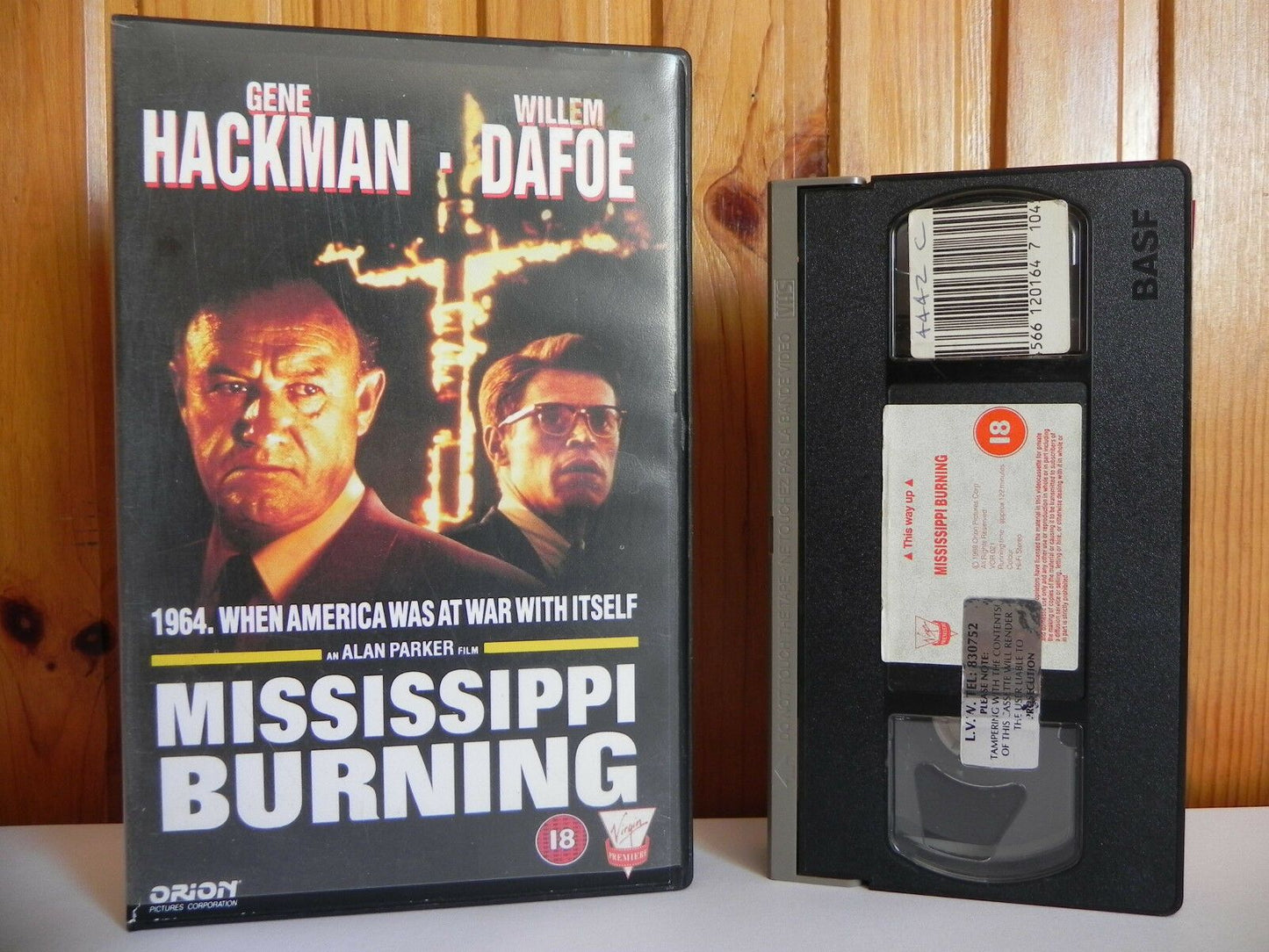 Mississippi Burning - Ex-Rental - Large Box - Orion - Drama - Gene Hackman - VHS-