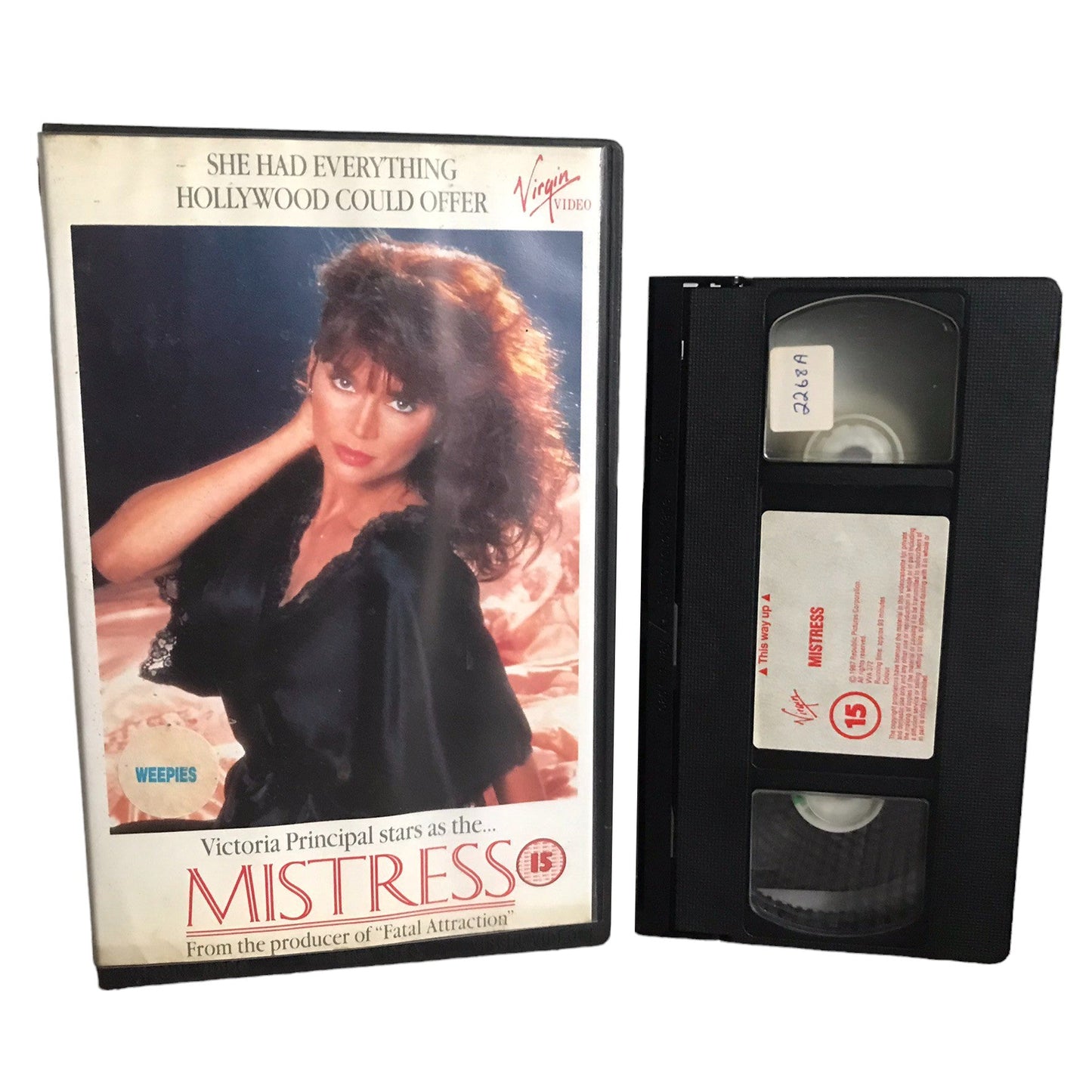 Mistress - Victoria Principal - Virgin Video - Large Box - Pal - VHS-