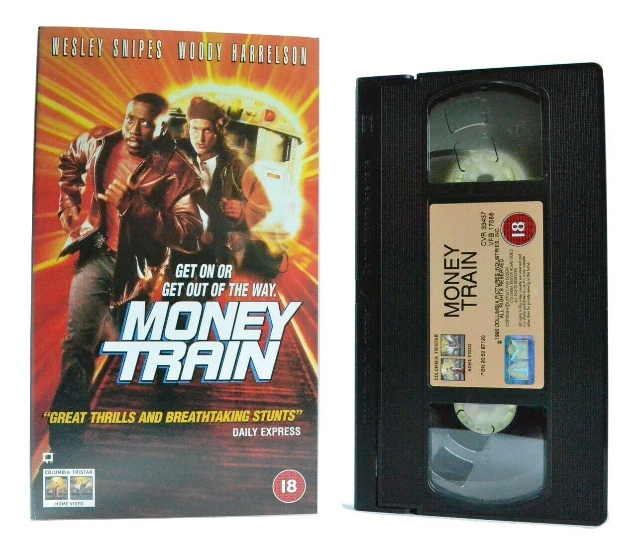 Money Train: Columbia (1995) - Action - Wesley Snipes/Woody Harrelson - Pal VHS-