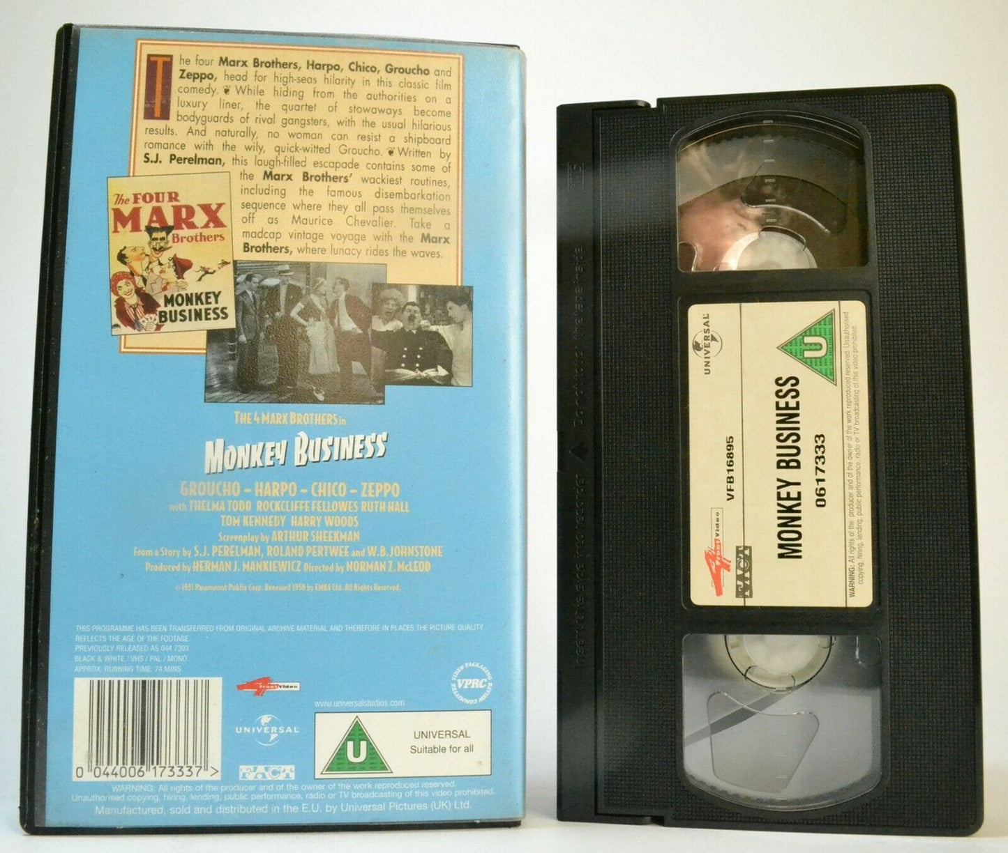 Monkey Buisness (1931); [Golden Classics]: Comedy <The Marx Brothers> Pal VHS-