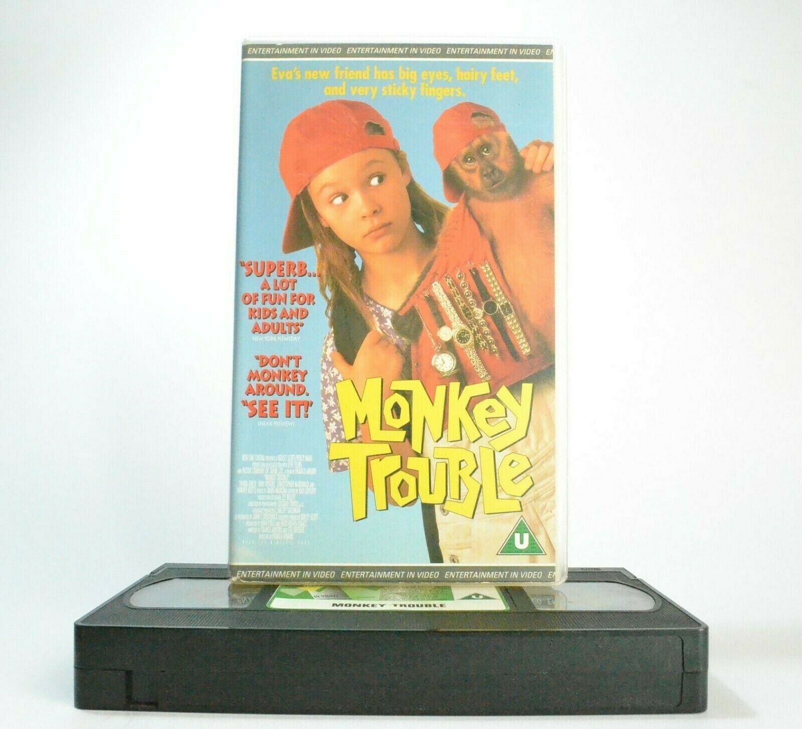 Monkey Trouble - Comedy - Non Stop Excitment - Harvey Keitel - Kids - Pal VHS-