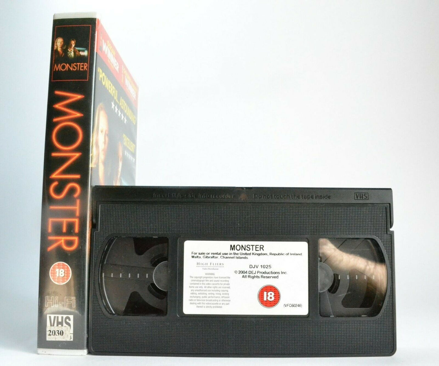 Monster: Biographical Crime Drama -[Aileen Wuornos]- Charlize Theron - Pal VHS-