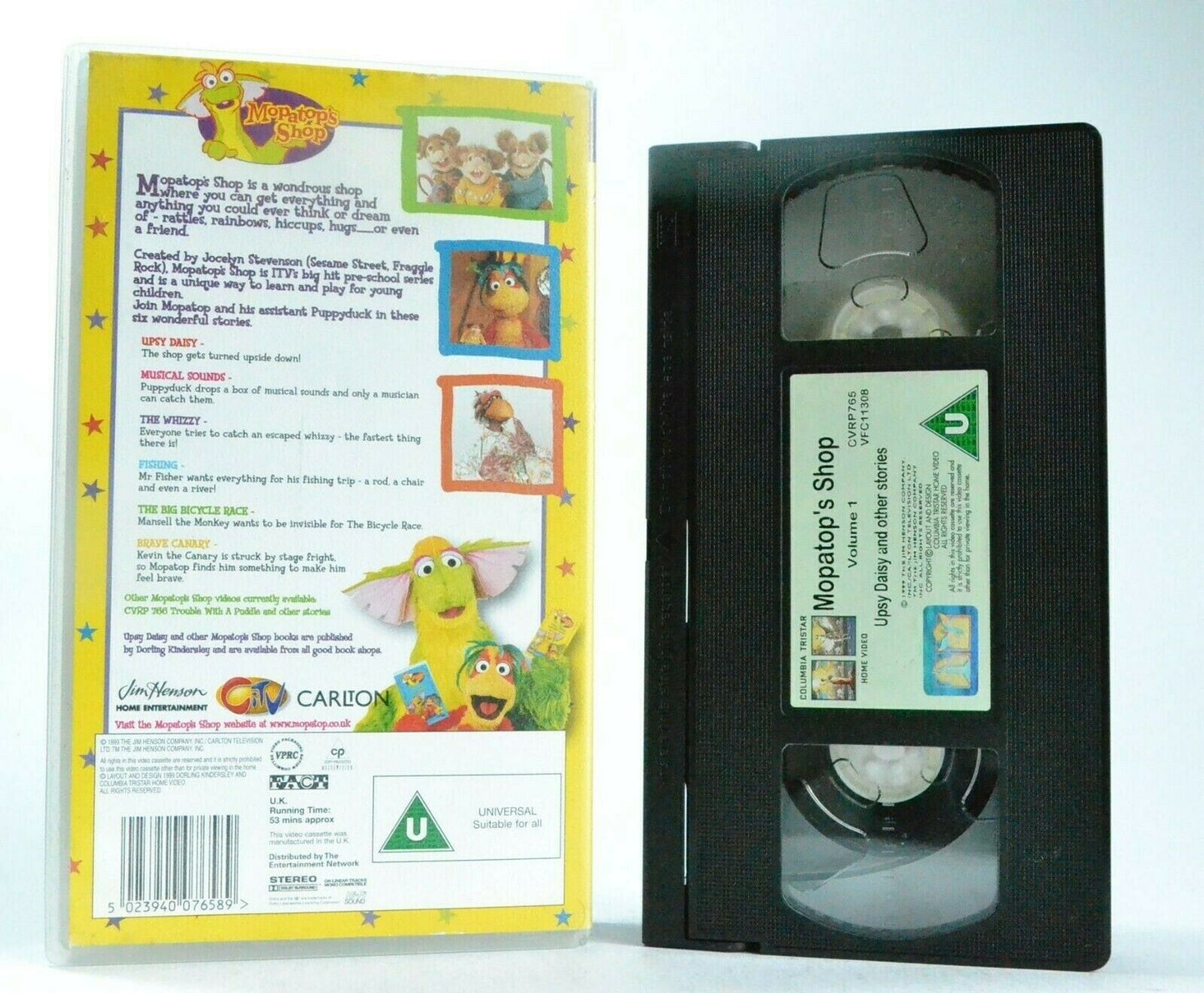 Mopatop's Shop: Upsy Daisy And Other Stories - Educational - Animated - Pal VHS-