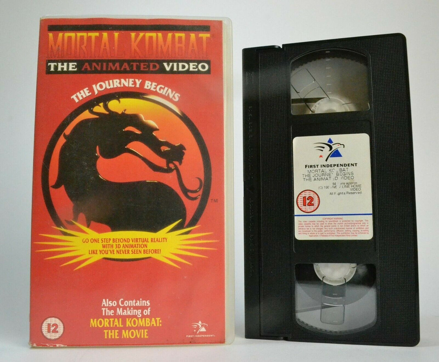 Mortal Kombat [Animated Video]: The Journey Begins - Liu Kang/Johnny Cage - VHS-