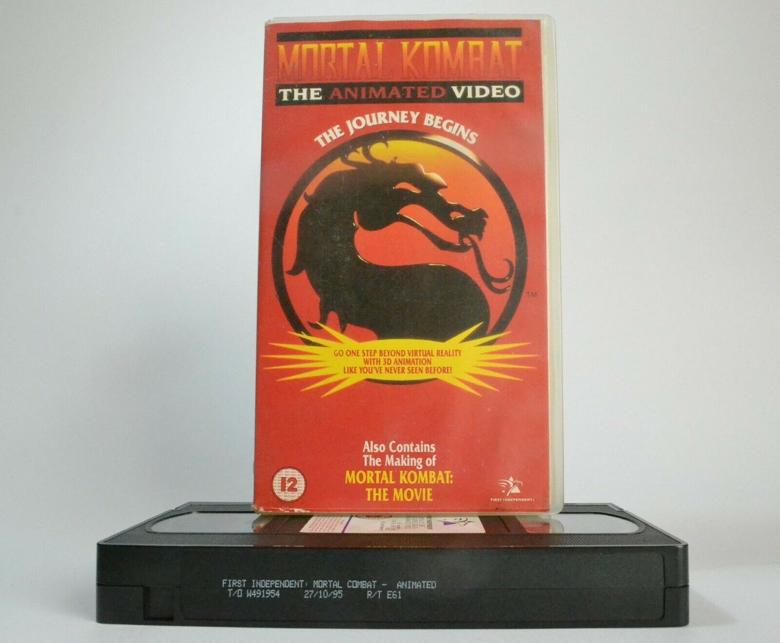 Mortal Kombat [Animated Video]: The Journey Begins - Liu Kang/Johnny Cage - VHS-