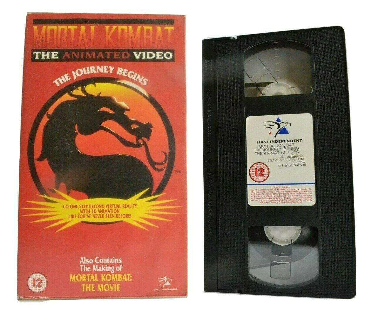 Mortal Kombat [Animated Video]: The Journey Begins - Liu Kang/Johnny Cage - VHS-