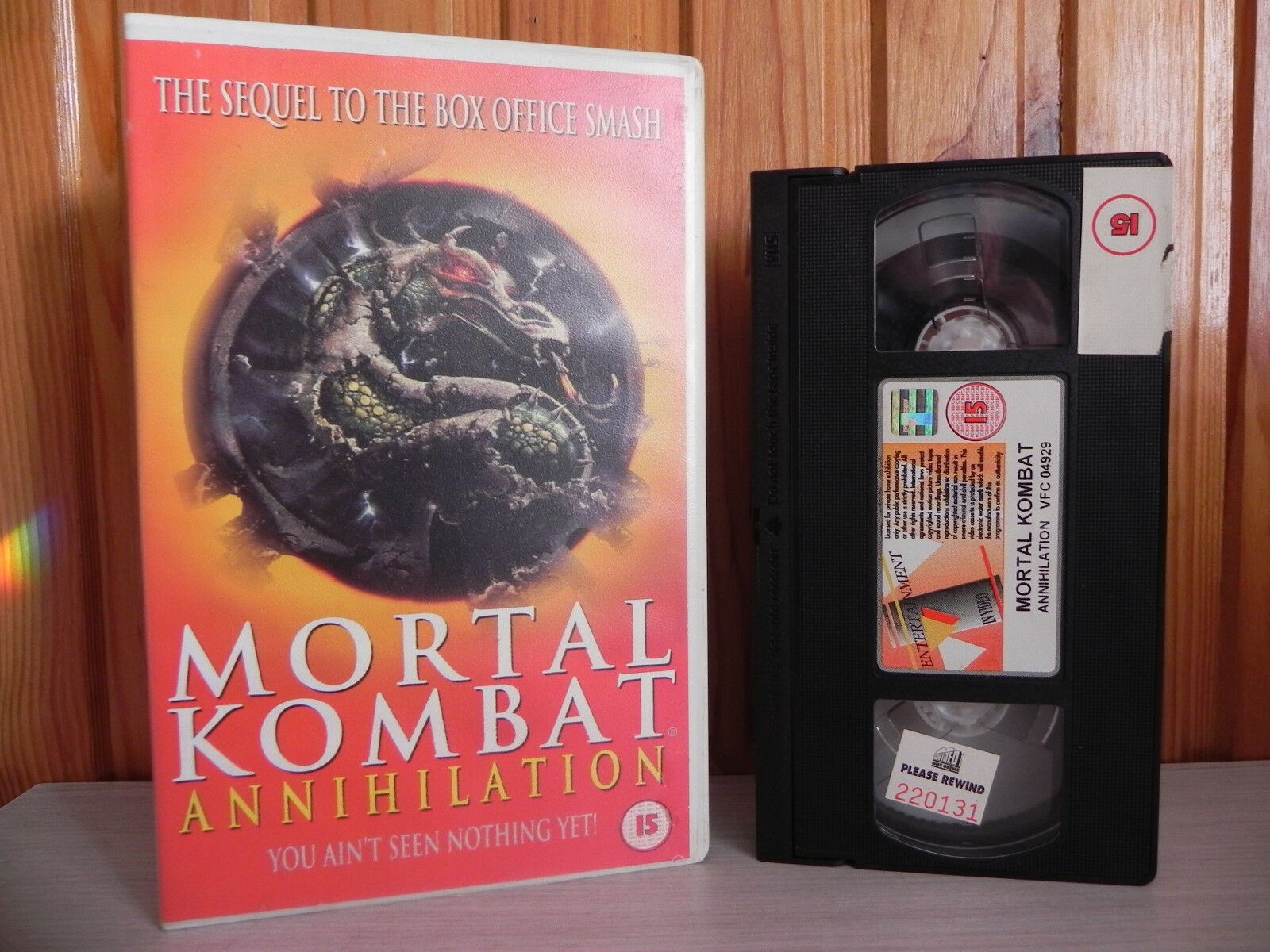 Mortal Kombat - Annihilation - Big Box - Rare Sequel - Pre-Cert - Action - VHS-