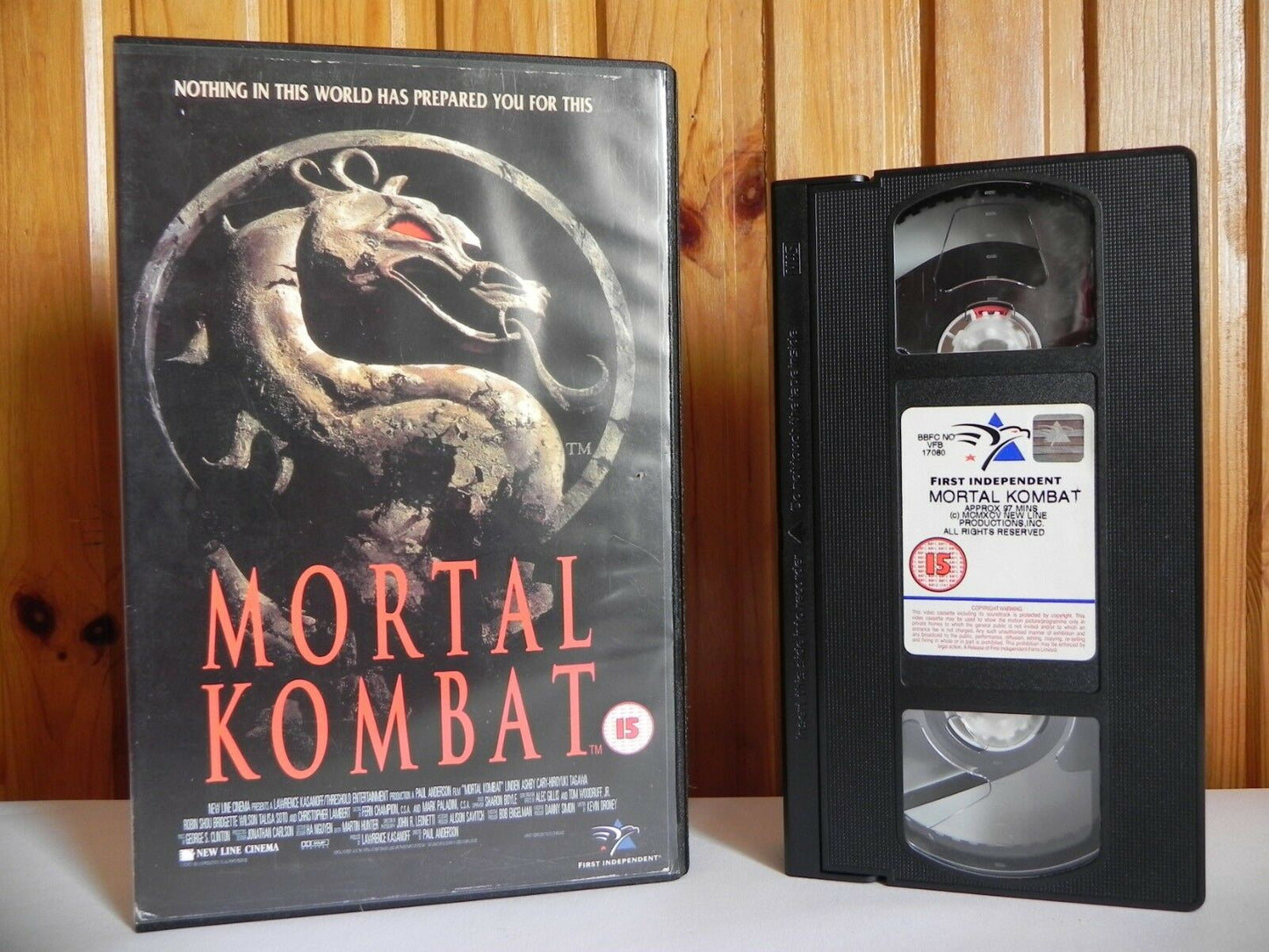 Mortal Kombat: VHS Format Film - Large Box - 1992 Midway Coin-op - Beat-em-up-