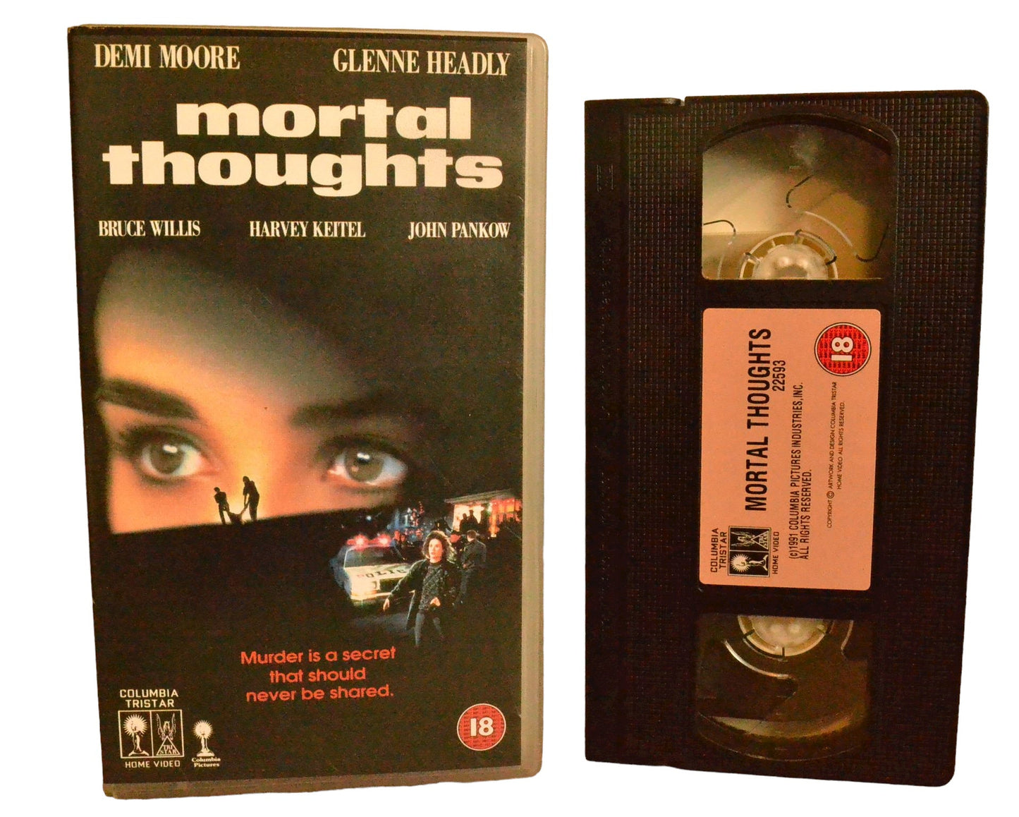 Mortal Thoughts - Demi Moore - Columbia TriStar Home Video - Action - Pal - VHS-