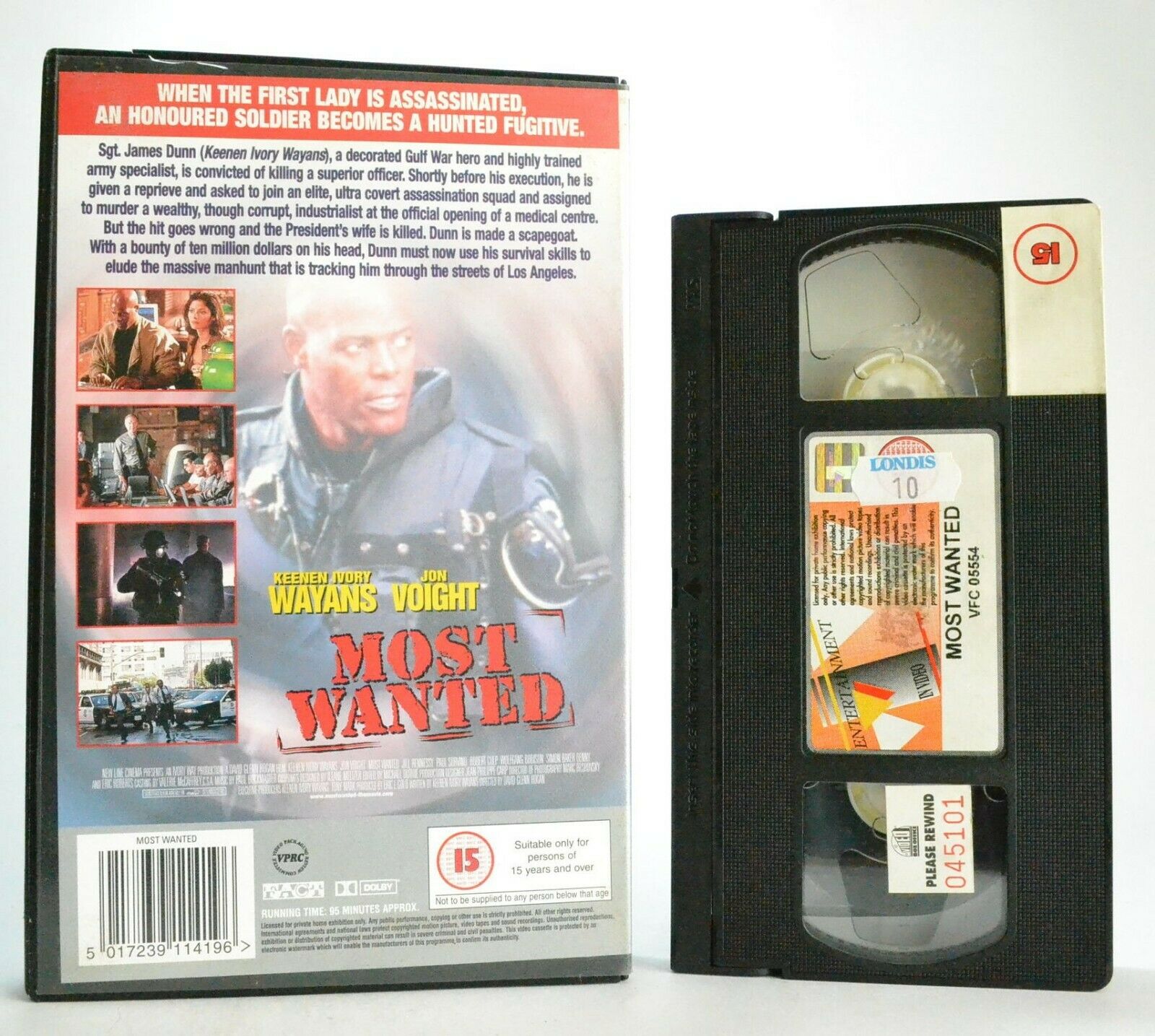 Most Wanted: Action Thriller (1997) - United States Marine - John Voight - VHS-