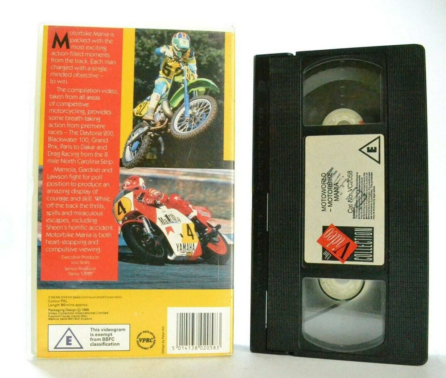 Motorbike Mania - Daytona 200 - Blackwater 100 - Paris To Dakar - Pal VHS-