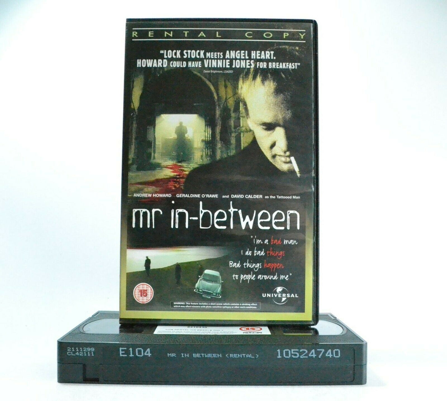 Mr In-Between: Based On N.Cross Novel - Crime Drama - Large Box - A.Howard - VHS-