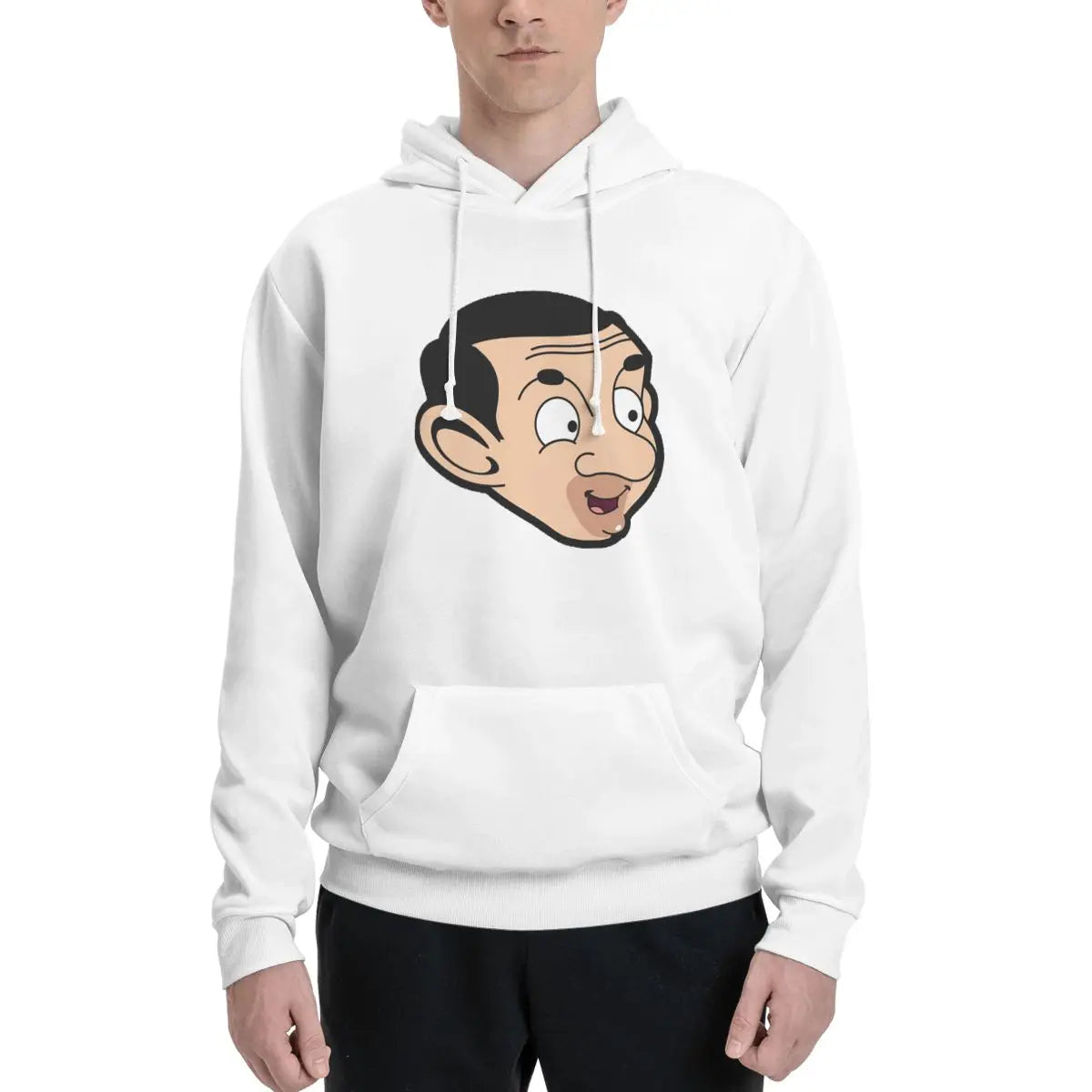 Mr. Bean Hoodies – Casual Harajuku Long Sleeve Sweatshirts for Men and Women, Perfect for Autumn and Winter-5-S-