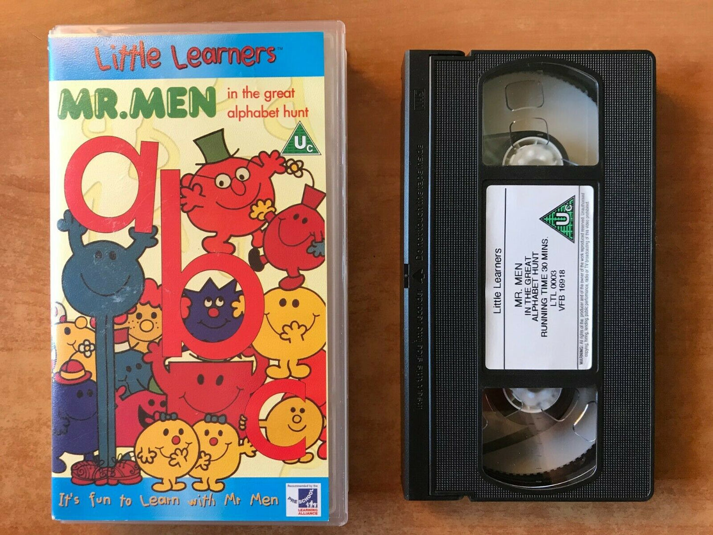 Mr. Men In Great Alphabet Hunt [Little Learners] Educational - Children's - VHS-