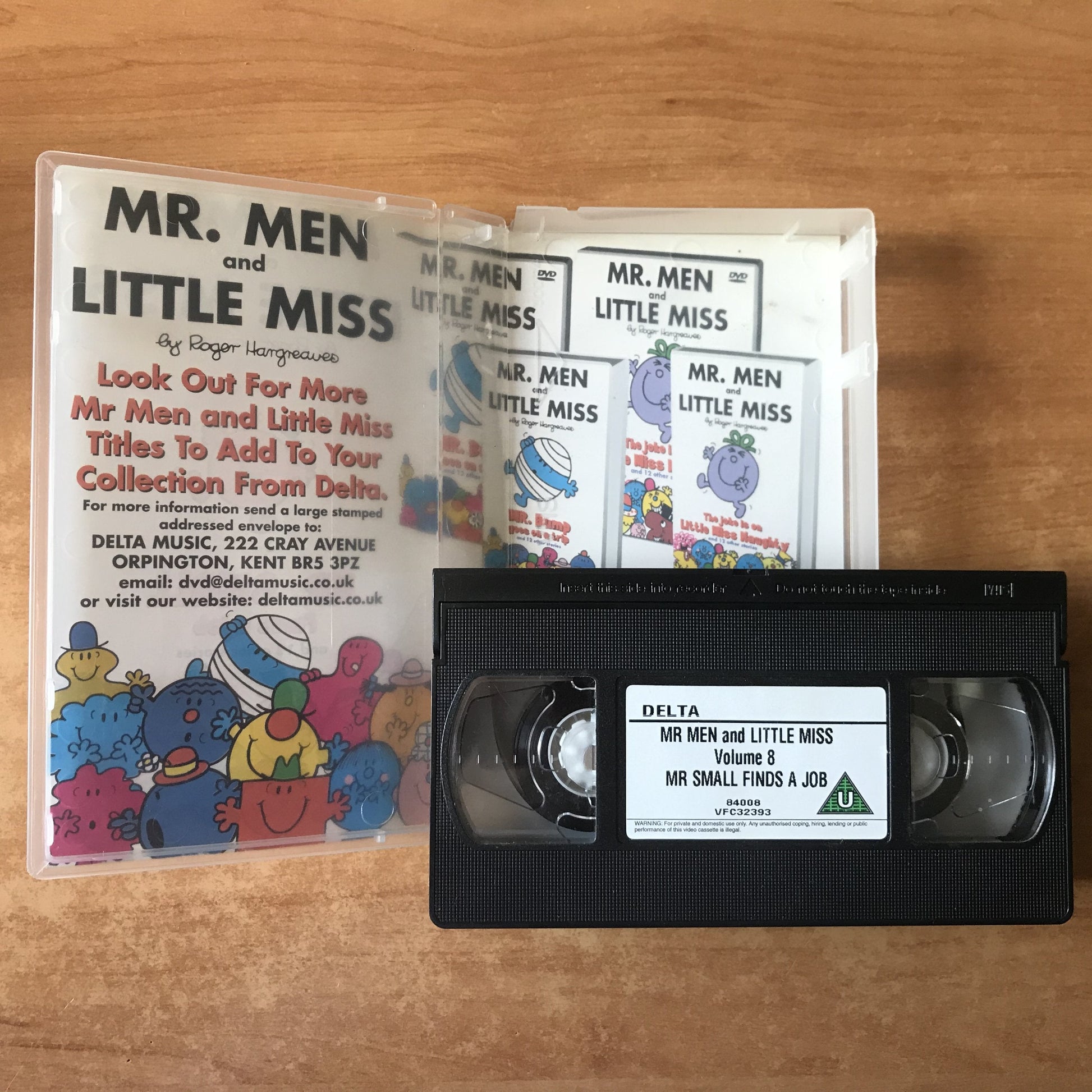 Mr. Men and Little Miss: Mr. Small Finds A Job - 13 Stories - Children's VHS-