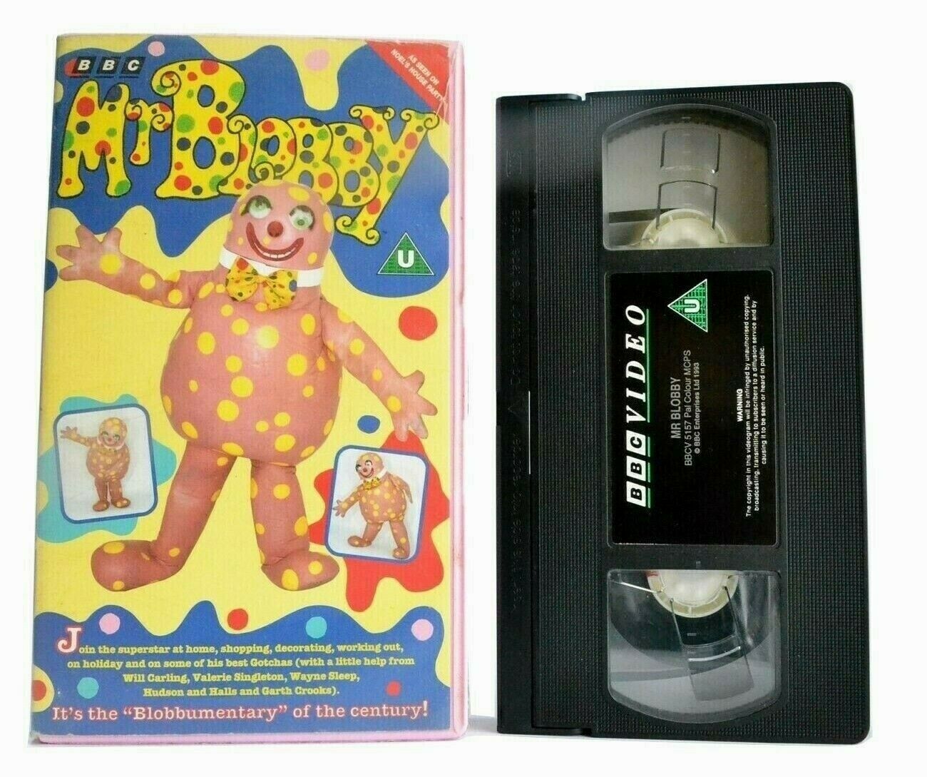 Mr.Blobby: (1992) Blobbumentary - Educational - BBC Children's Series - Pal VHS-