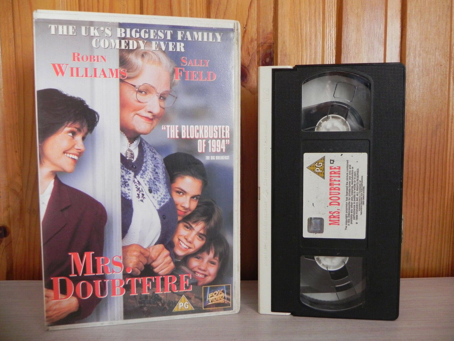 Mrs. Doubtfire - Robin Williams - Big Box - Ex-Rental - Family Comedy - Pal VHS-