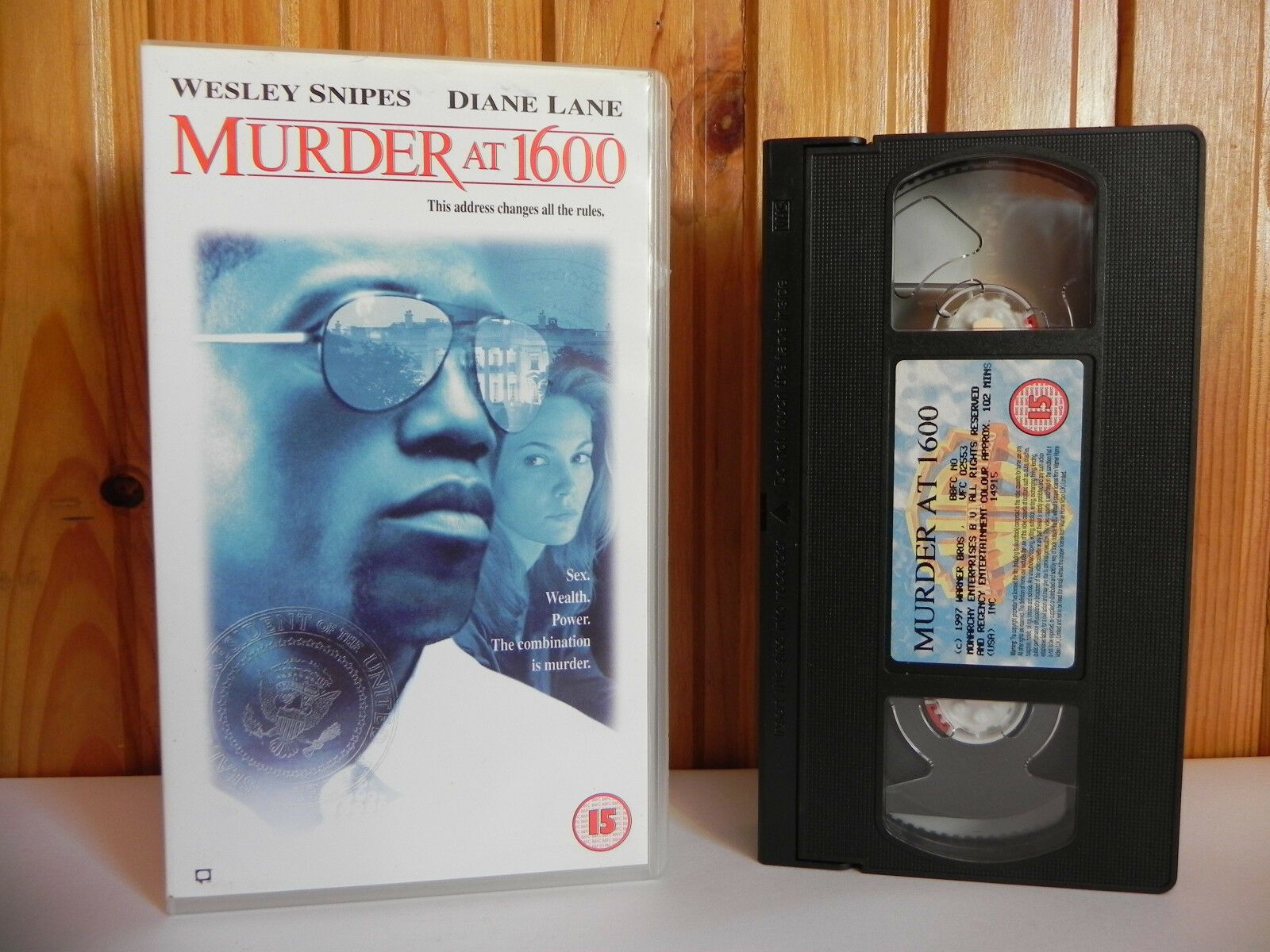 Murder At 1600 - Warner Home - Thriller - Wesley Snipes - Diane Lane - Pal VHS-