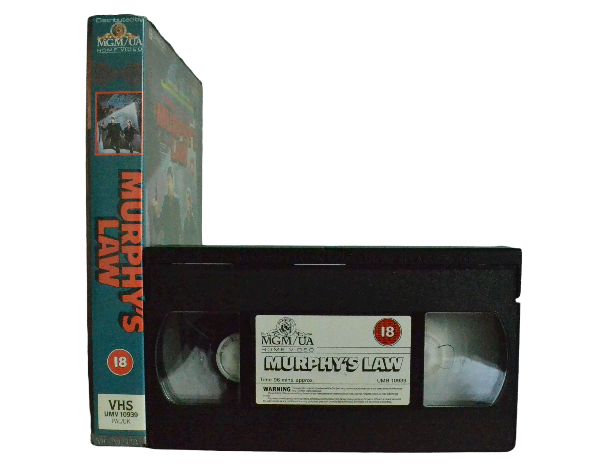 Murphy's Law - Jack Murphy - MGM/UA Home - Vintage - Pal VHS-