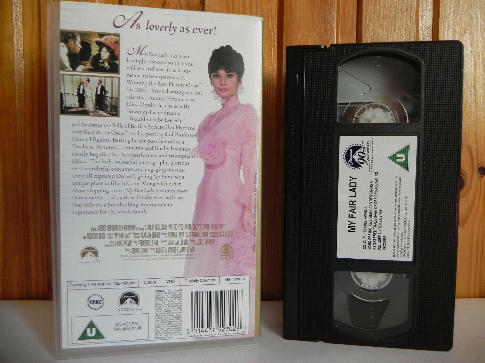 My Fair Lady - Paramount - Drama - Academy Award Winner - Audrey Hepburn - VHS-