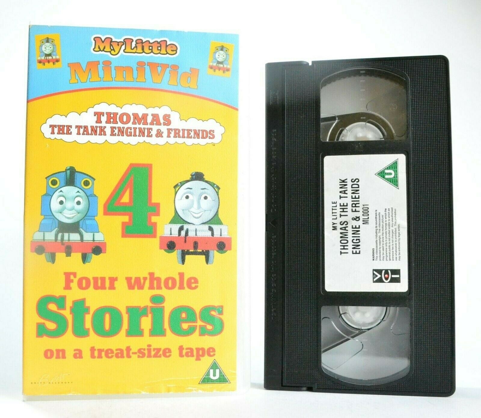 My Little Minivid: Thomas The Tank Engine - Four Stories - Children's - Pal VHS-