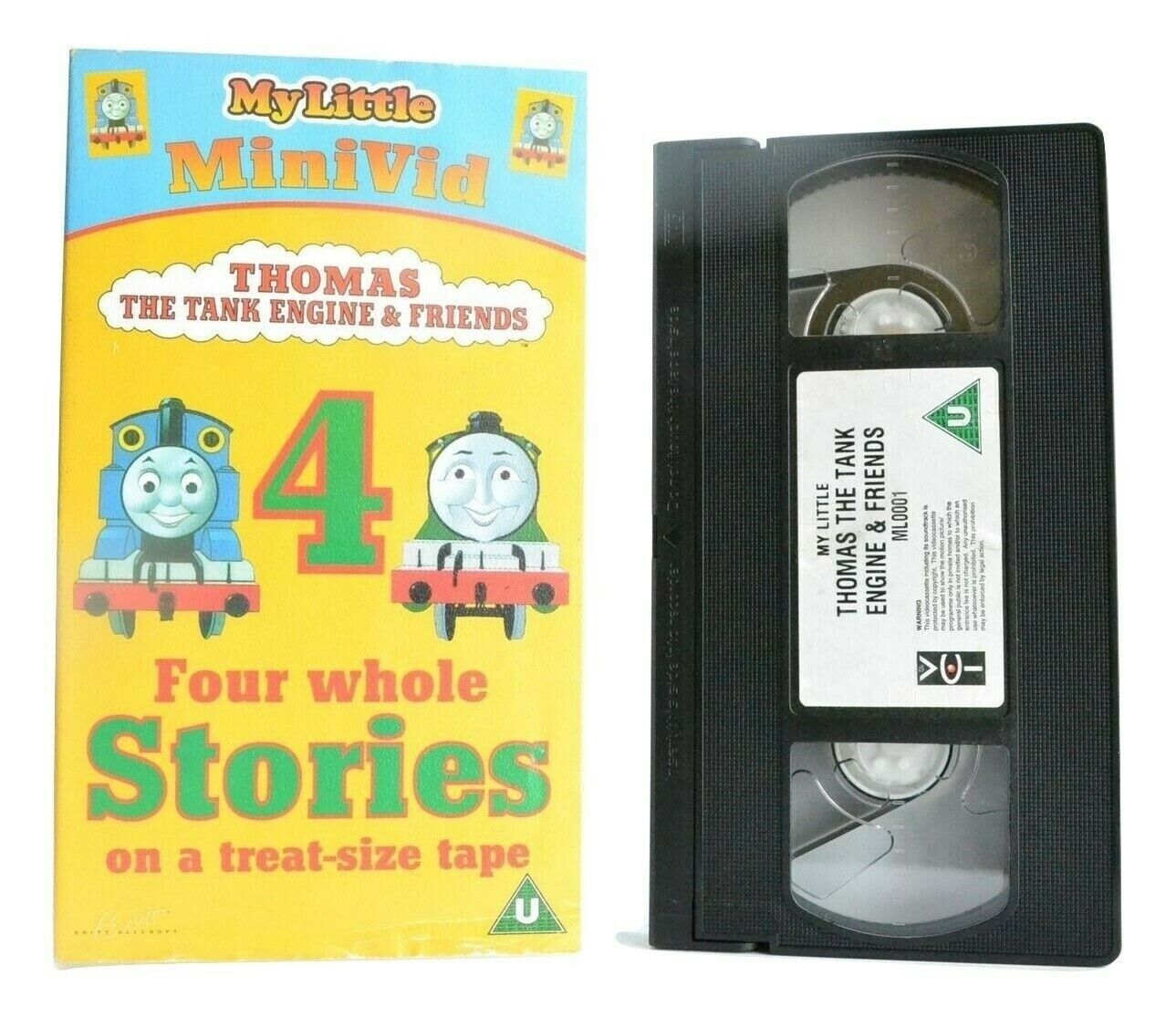 My Little Minivid: Thomas The Tank Engine - Four Stories - Children's - Pal VHS-