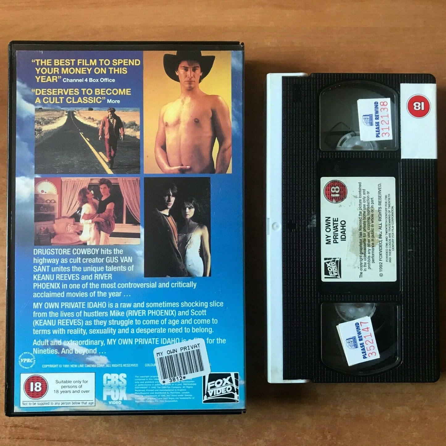 My Own Private Idaho (1991); Gus Van Sant - Drama [Large Box] Rental - Pal VHS-