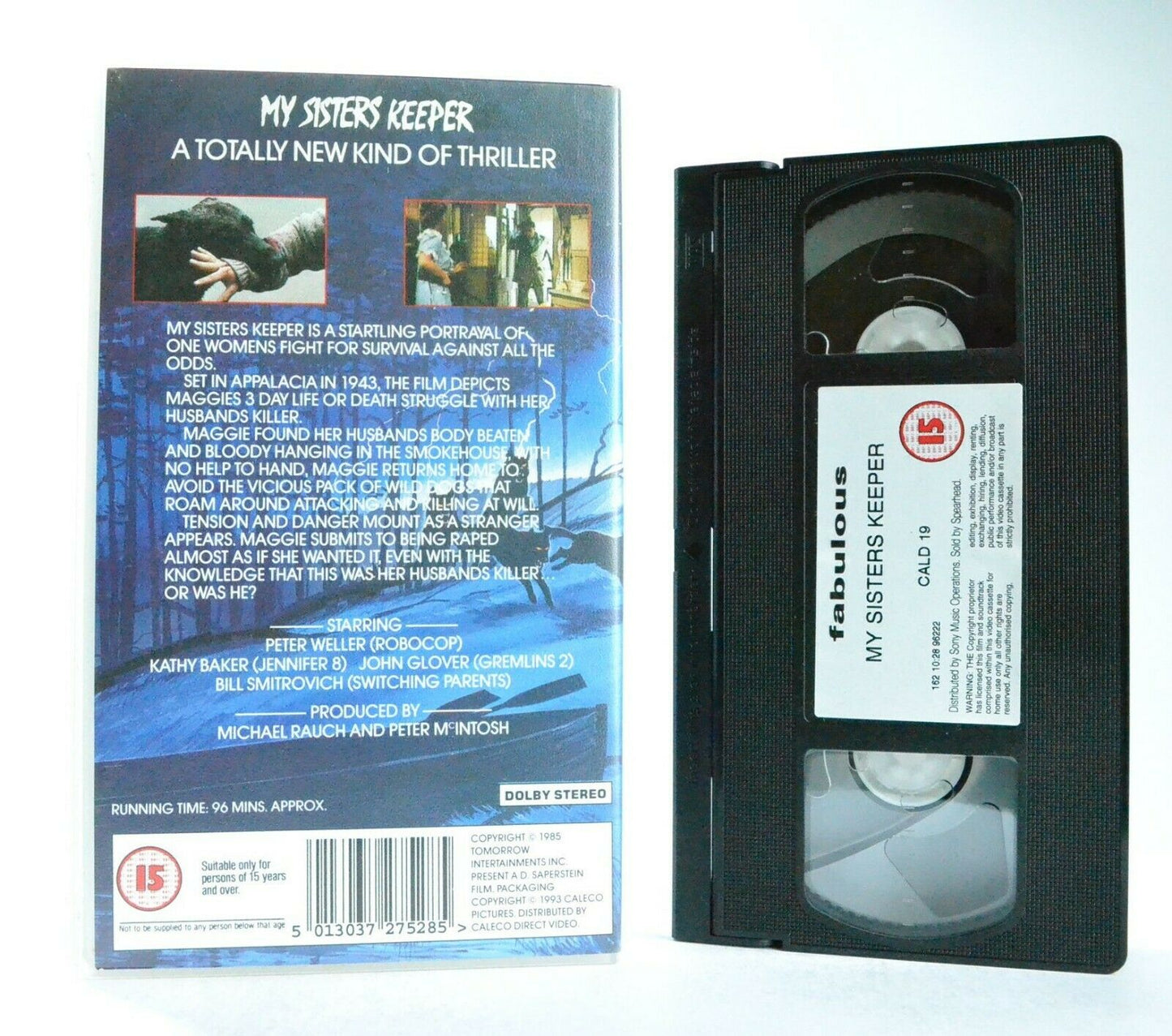 My Sister Keeper: Caleco Dircet Video - P.Weller/K.Baker - (1986) Thriller - VHS-