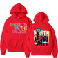 NKOTB Hoodie – Magic Summer Tour Sweatshirt for Him and Her, Retro Hip Hop Style-Red-L-