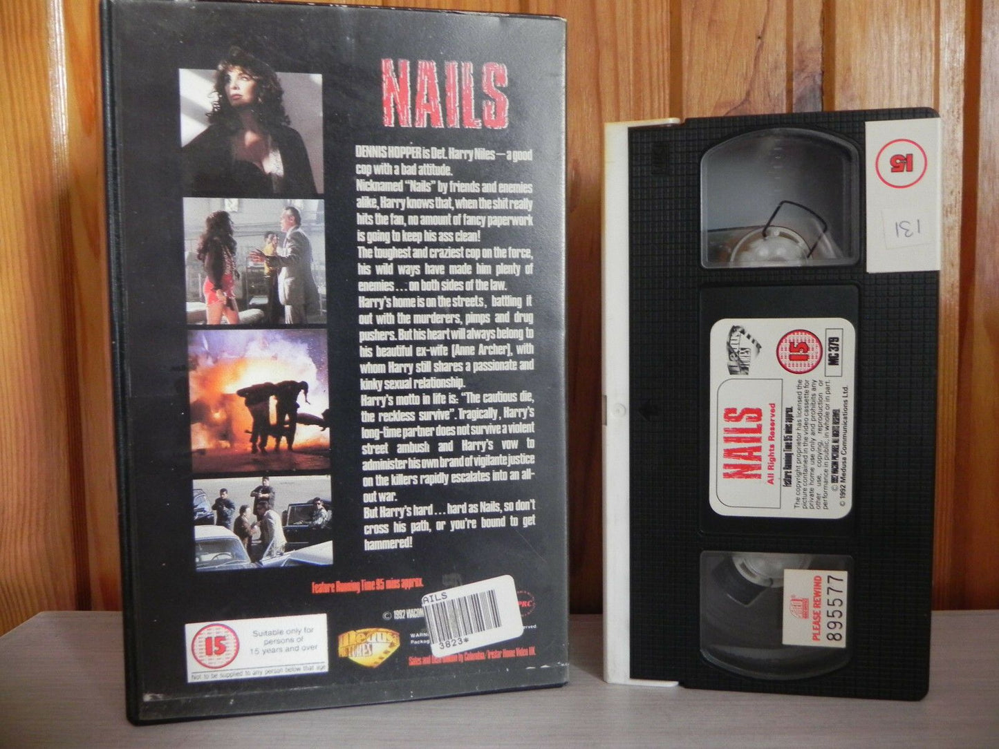 Nails - Good Cop With A Bad Attitude - Big Ex-Rental - Hopper - Action Drama VHS-