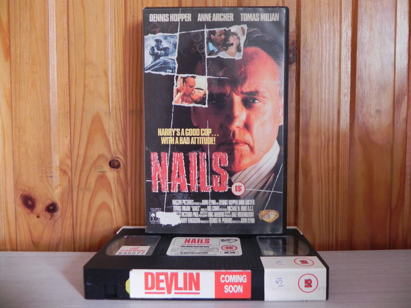 Nails - Good Cop With A Bad Attitude - Big Ex-Rental - Hopper - Action Drama VHS-