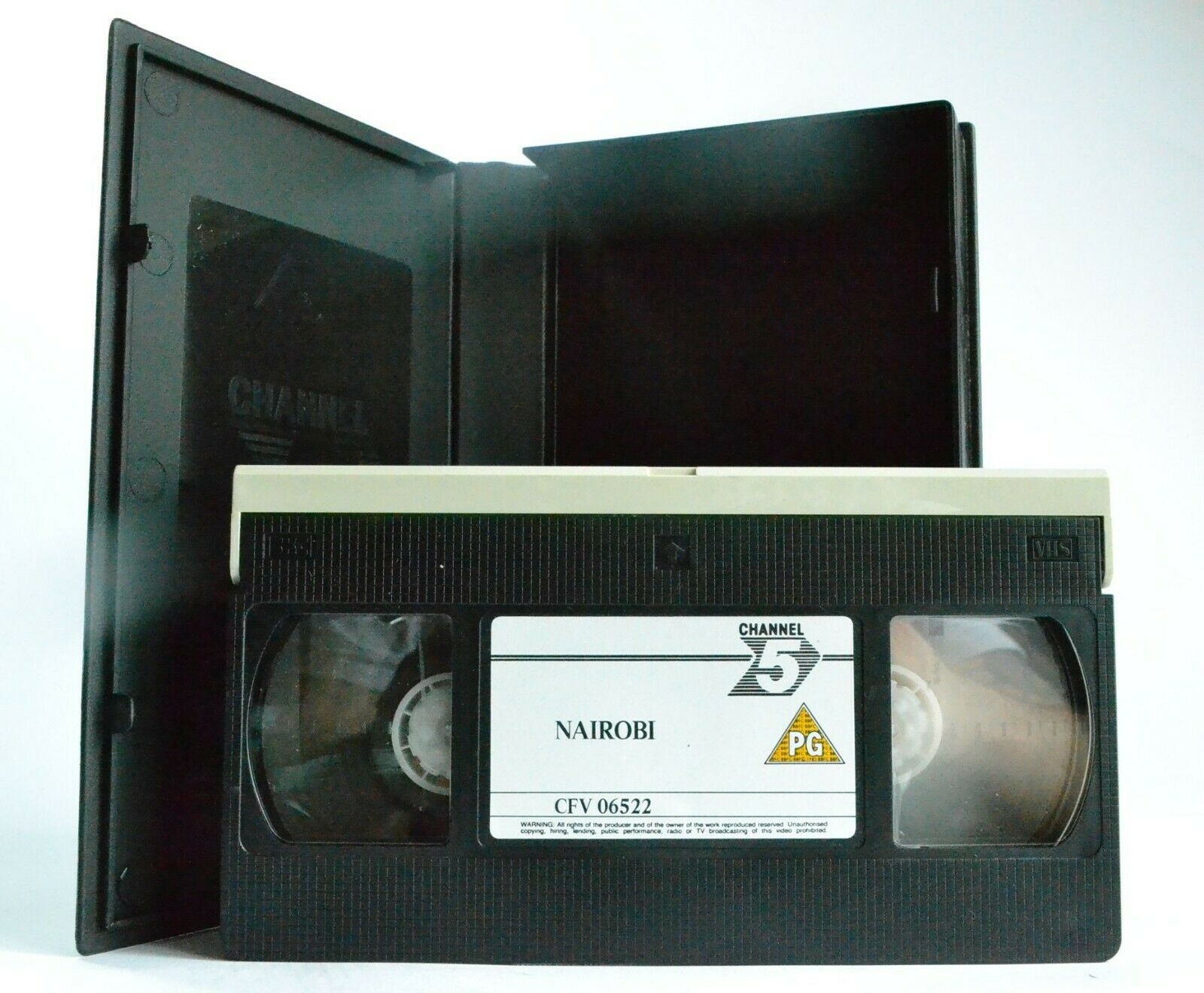 Nairobi: (1987) Channel 5 - Charlton Heston Vs. Black Market Hunters - Pal VHS-