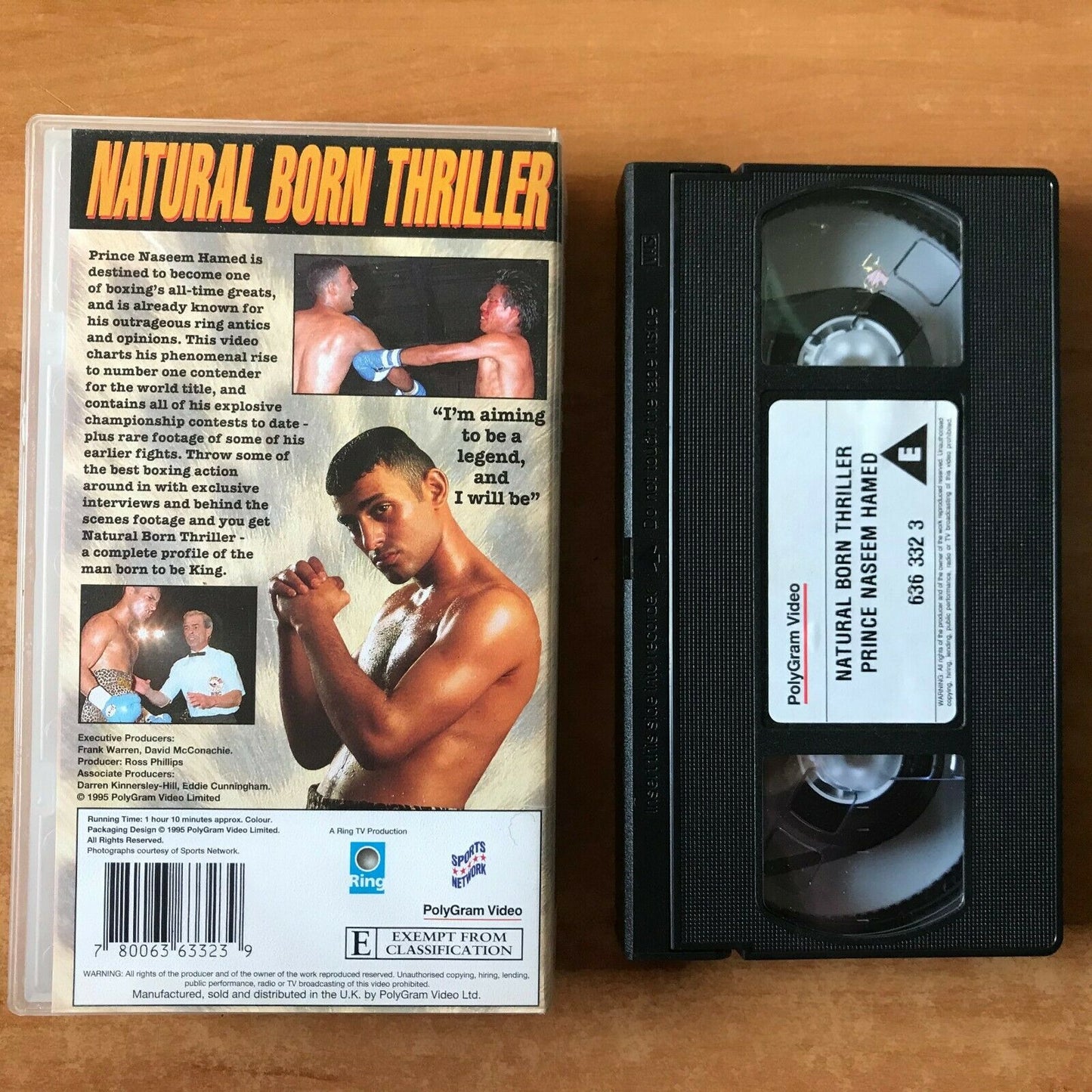 Natural Born Thriller: Prince Naseem Hamed [Documentary] - Boxing - Sports - VHS-