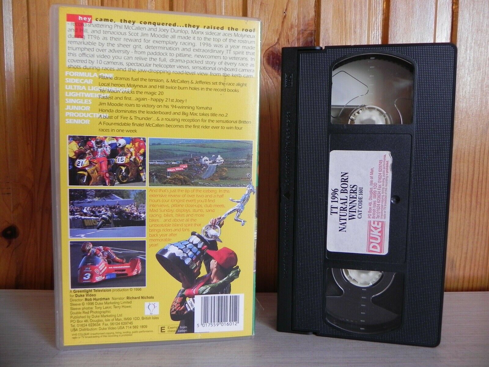 Natural Born Winners - TT96 Long Review - Record Racing - Motorcycle - Pal VHS-