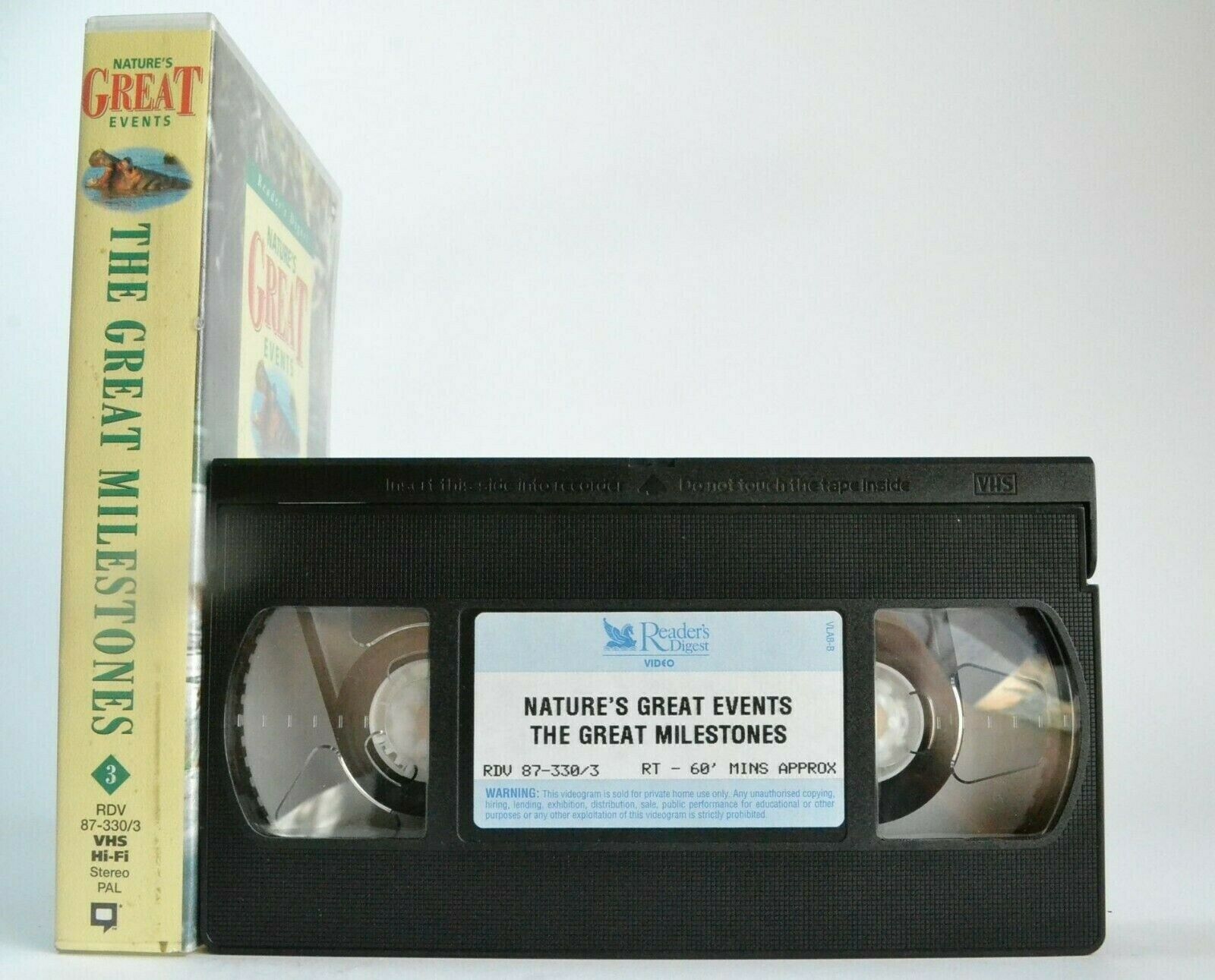 Nature's Great Events: The Great Milestones - Tanzania - Elephant Bonding - VHS-