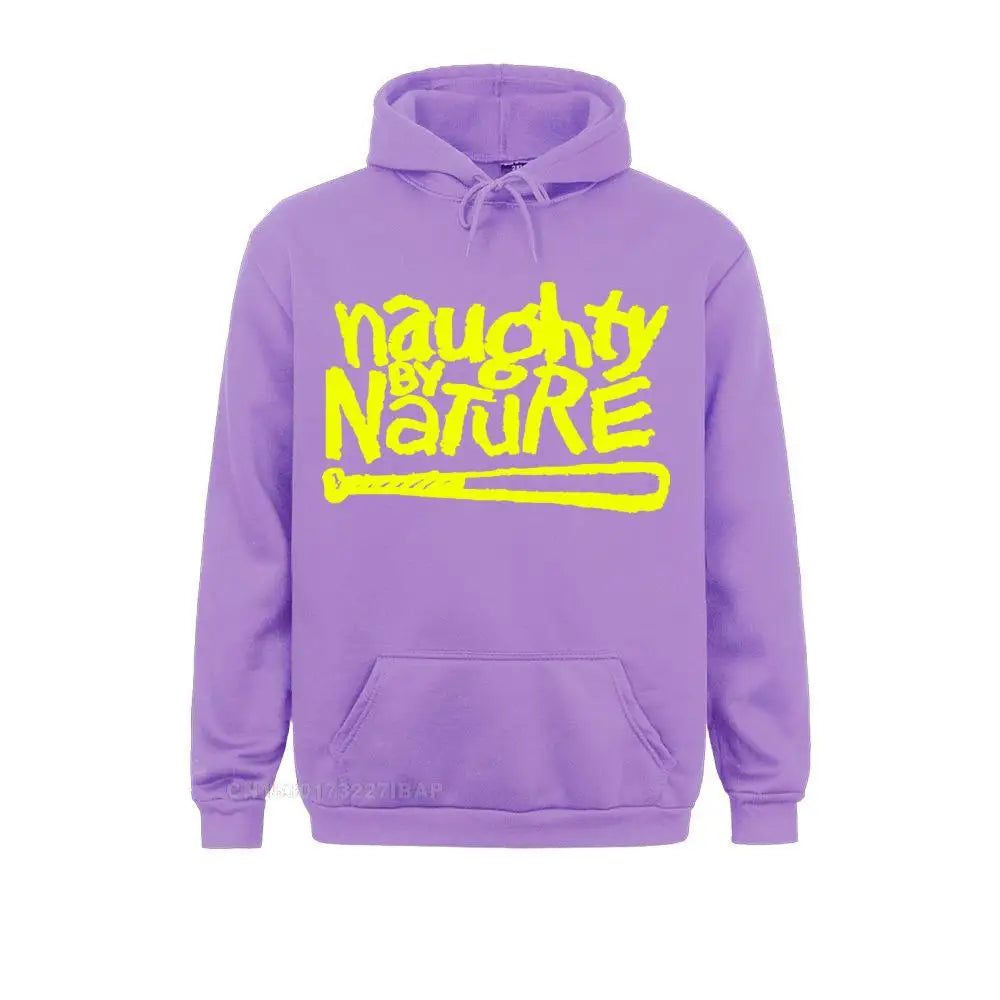 Naughty by Nature Hoodie – Old School 90s Rap Sweatshirt for Team Hoodie Streetwear-PURPLE-L-