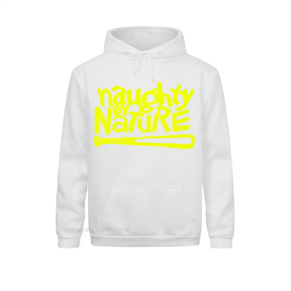 Naughty by Nature Hoodie – Old School 90s Rap Sweatshirt for Team Hoodie Streetwear-WHITE-S-