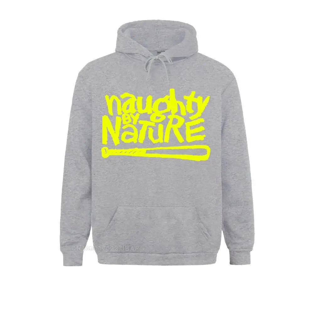 Naughty by Nature Hoodie – Old School 90s Rap Sweatshirt for Team Hoodie Streetwear-GRAY-XXXL-