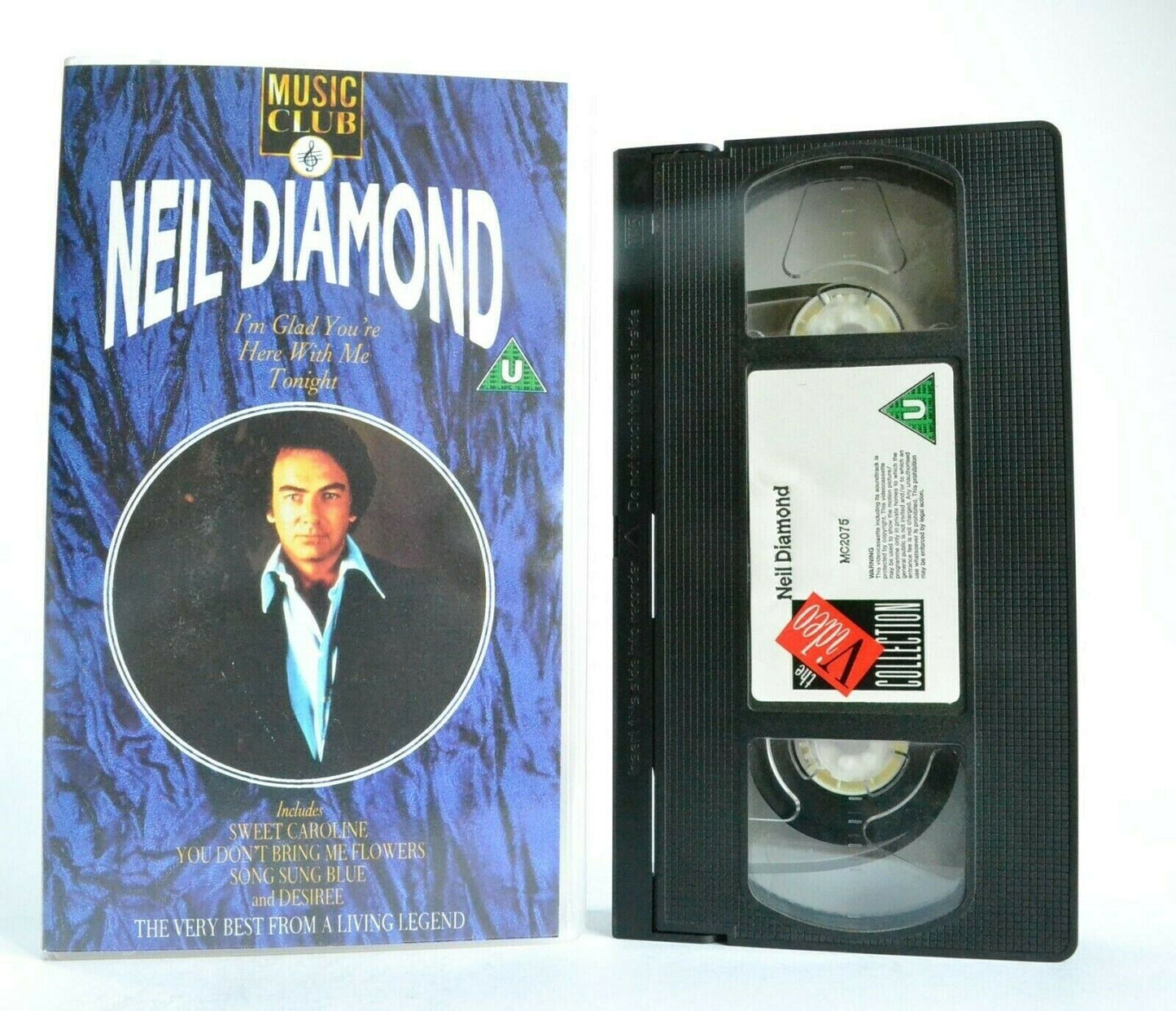 Neil Diamond: Musical Superstar - Live Performances - Greatest Hits - Pal VHS-