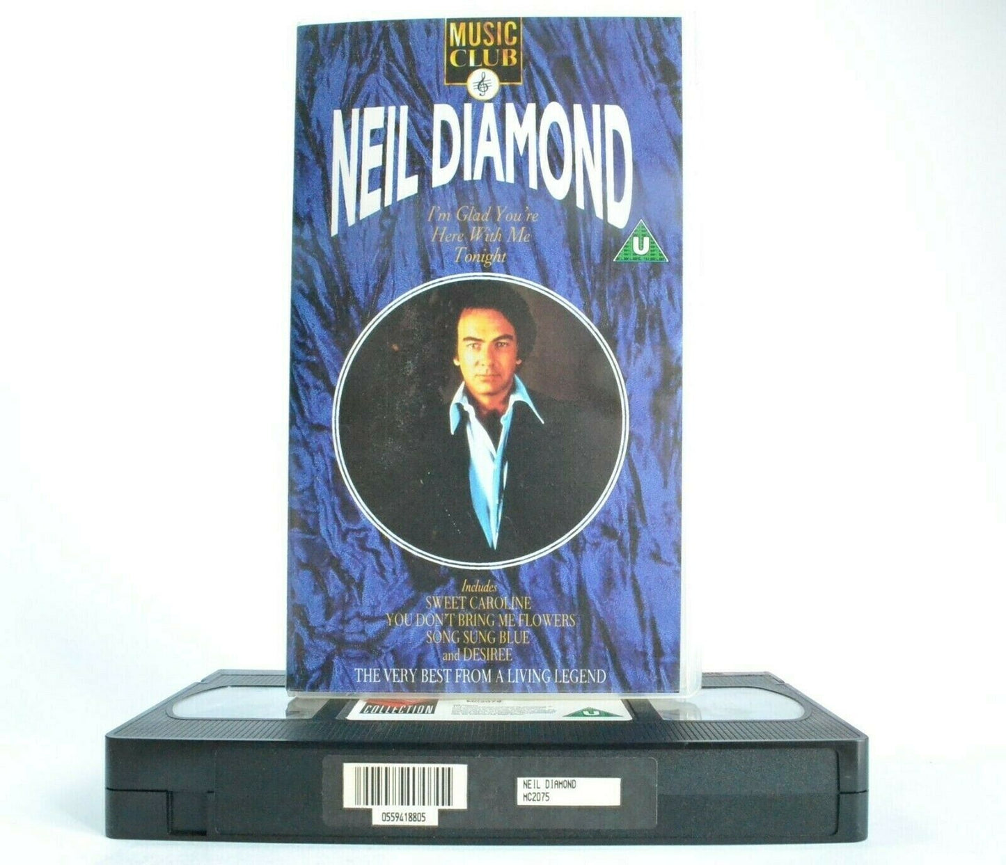 Neil Diamond: Musical Superstar - Live Performances - Greatest Hits - Pal VHS-