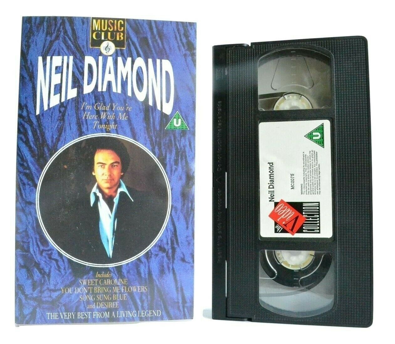 Neil Diamond: Musical Superstar - Live Performances - Greatest Hits - Pal VHS-