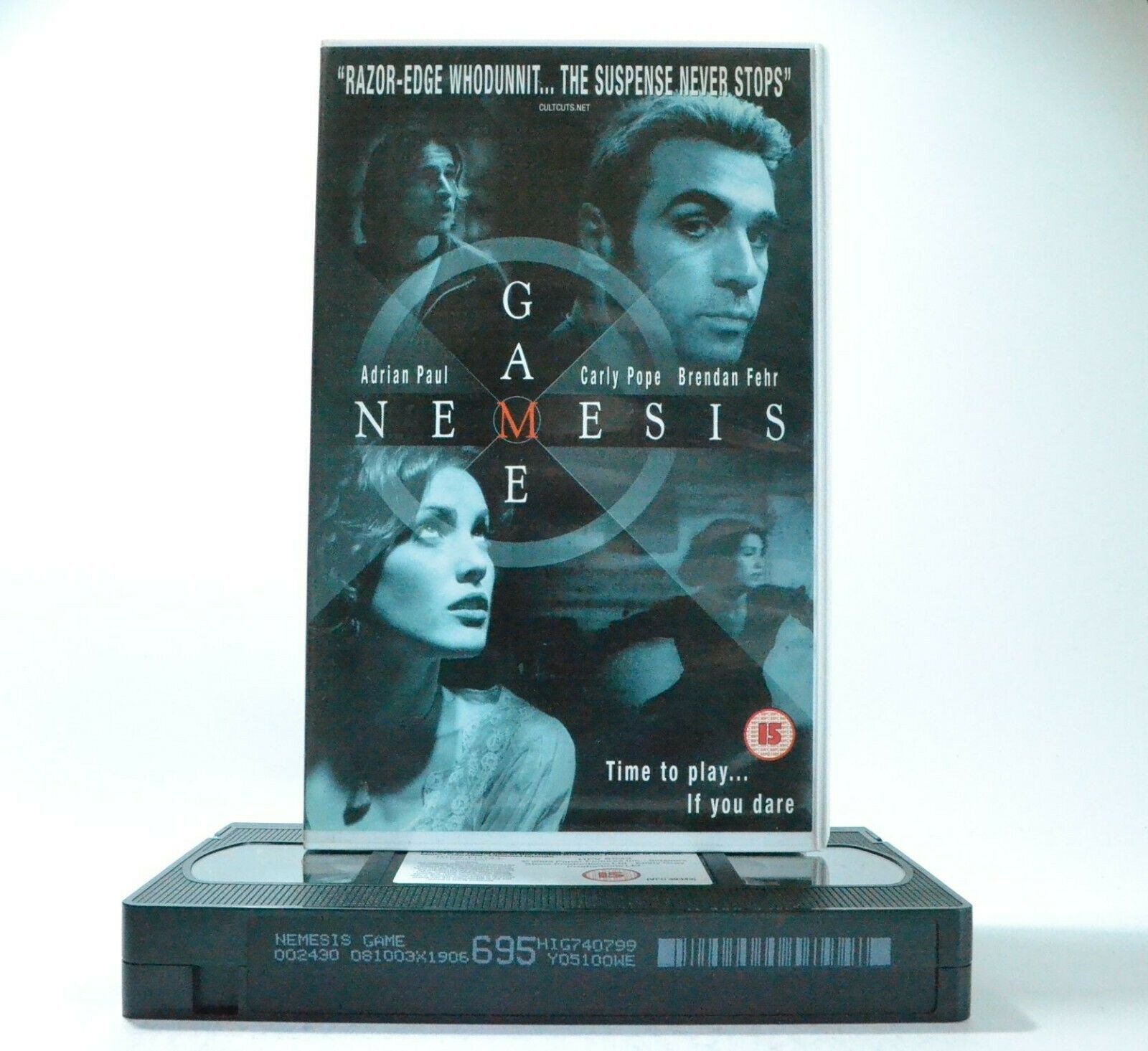 Nemesis Game:Complex Riddles & Mysterious Deaths - Large Box Thriller (2003) VHS-