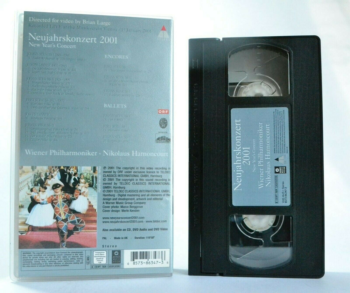 Neujahrskonzert 2001: New Year's Concert - Live Vienna - Classic Music - Pal VHS-