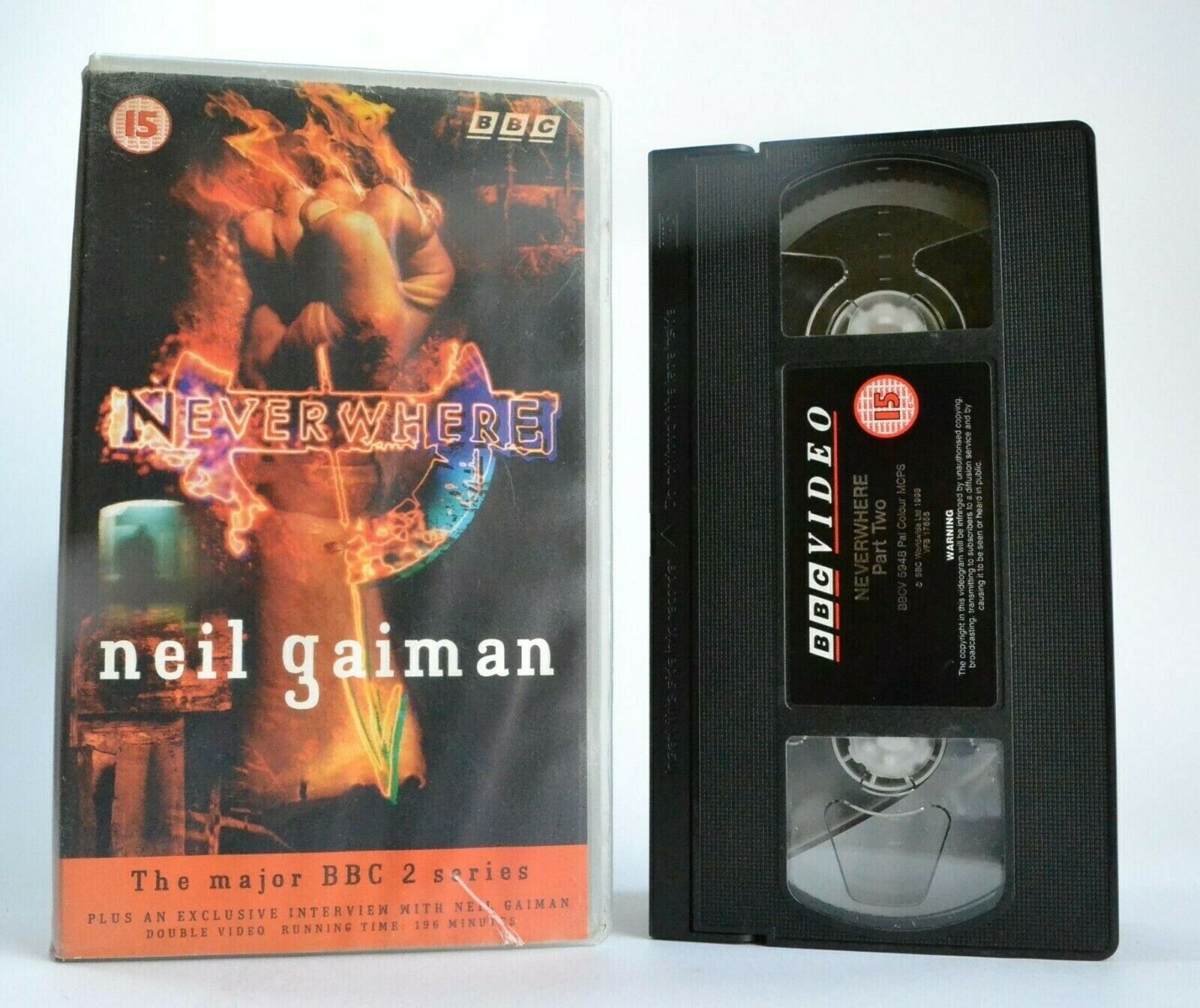 Neverwhere: By Neil Gaiman - Urban Fantasy - (1996) BBC Two Series - Pal VHS-