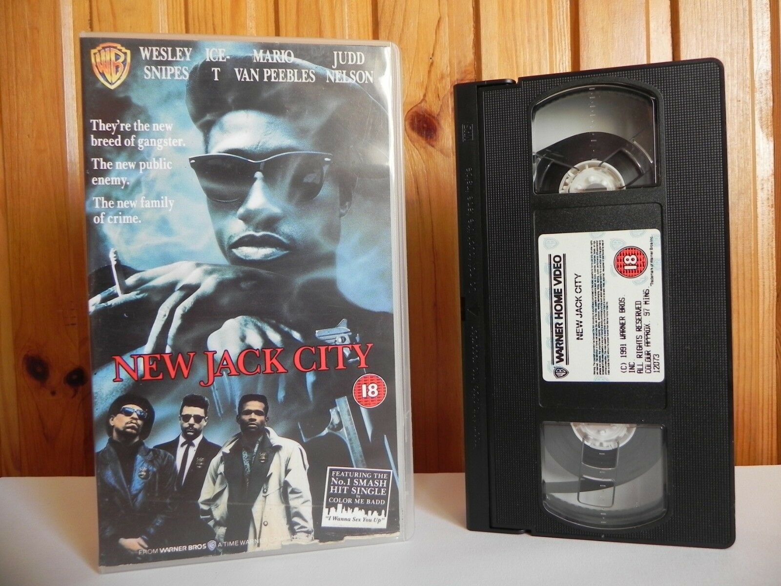 New Jack City - Warner Home - Action - Cert (18) - Wesley Snipes - Ice T - VHS-