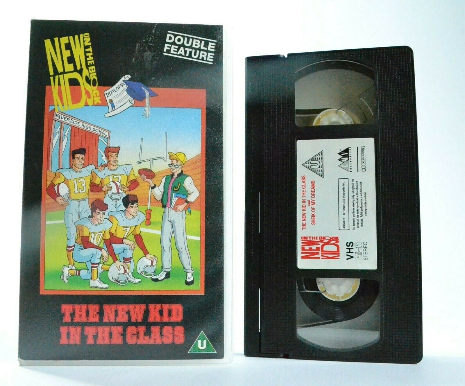 New Kids On The Block: The New Kid In The Class - Animated - Children's - VHS-